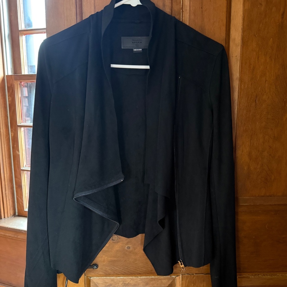 Blank NYC Black Faux Suede Jacket XS - Picture 2 of 5